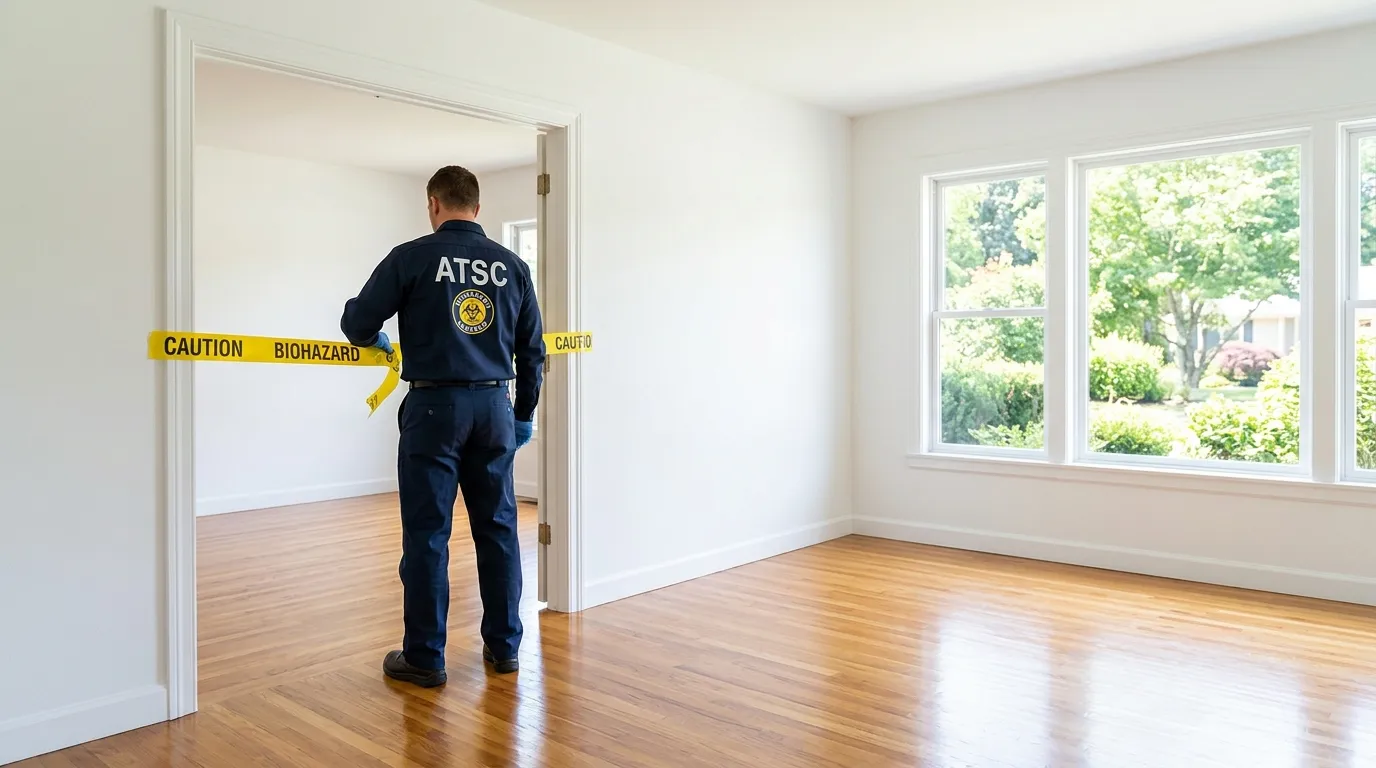 Certified biohazard cleanup crew performing Crime Scene Cleanup in Bluffdale